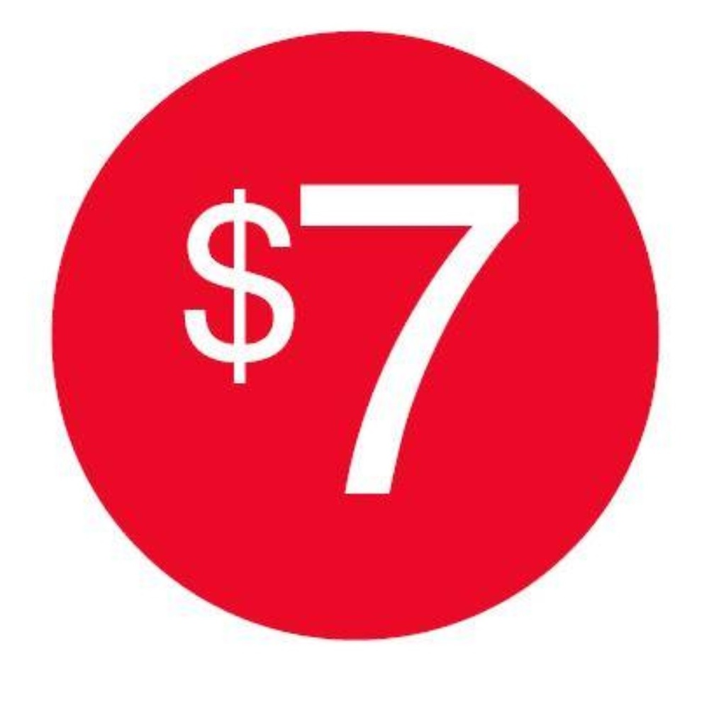 $7 Clearout Sale.  Go now!!!!